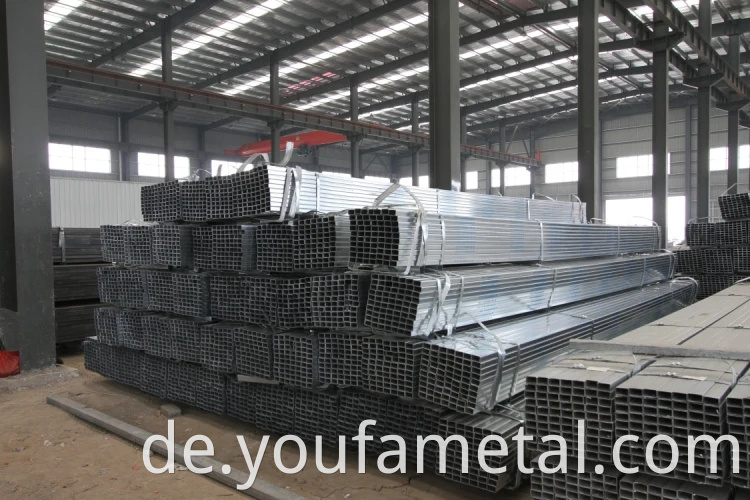 Galvanized square tube